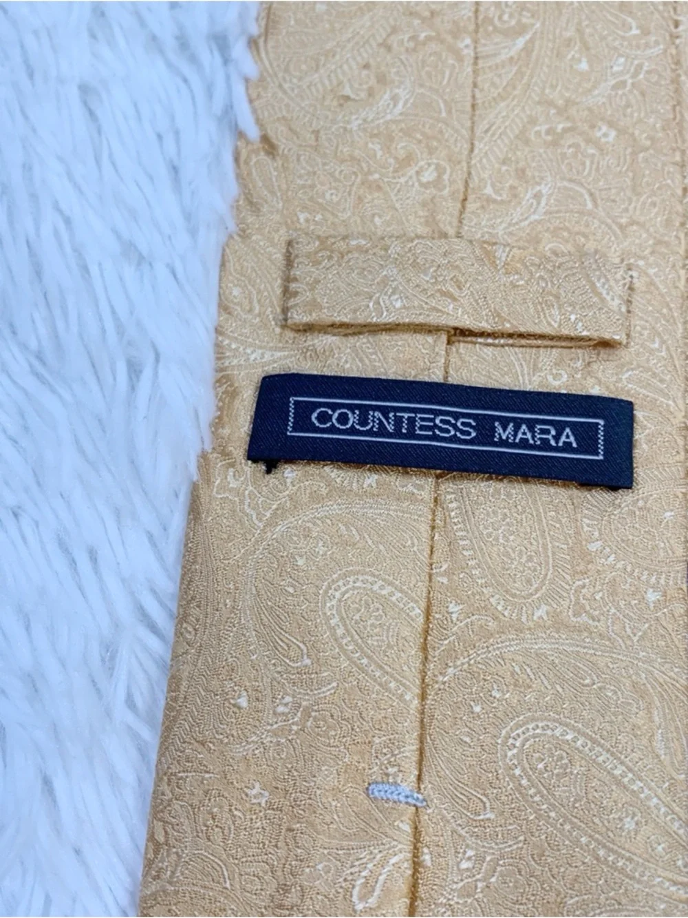 Countess‎ Mara classic Gold Paisley Silk Tie